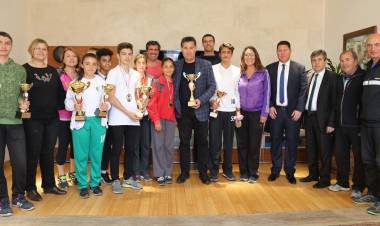 Atletizmciler Başkan Kocadon’u Ziyaret Etti