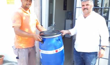 Bodrum’da 27 Bölgeye Bitkisel Atık Yağ Toplama Varilleri Konuldu