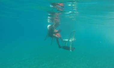 Gölköy'de Denizden 195 kg Atık Çıkarıldı