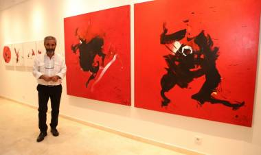 Habip Aydoğdu ile “Kırmızı Yolculuk” Sergisi Açıldı