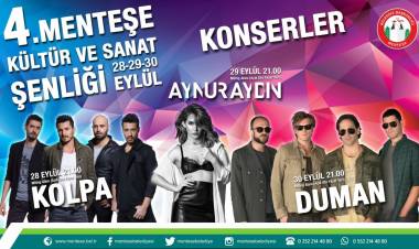 Menteşe Kültür ve Sanat Şenliği Başlıyor