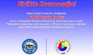 BODTO Üyelerine Nefes Aldıracak Destek Kredisi