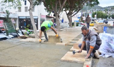 Bodrum ilçe Merkezinde Bakım Onarım Çalışmaları Gerçekleştiriliyor