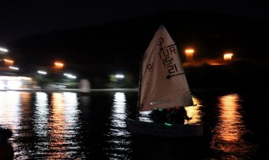 Bodrumlu Yelkenciler İlk Kez Gece Seyri Yaptı